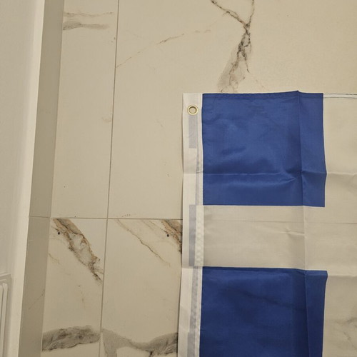 Ελληνική σημαία πολυεστερική νάιλον με κρίκους 150x90cm καινούργια