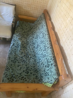 Sofa bed with storage used