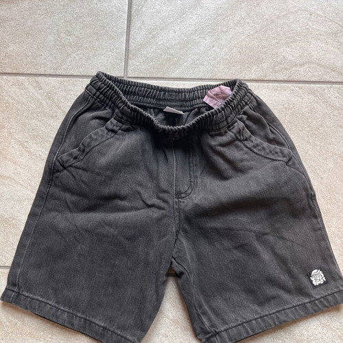 Zara Kids denim shorts like new, size 9 years 134 cm, black acid wash