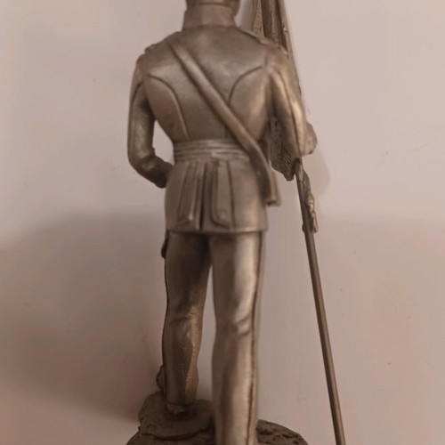 Figure of Greek Infantry Flag Bearer 1909 made of tin new