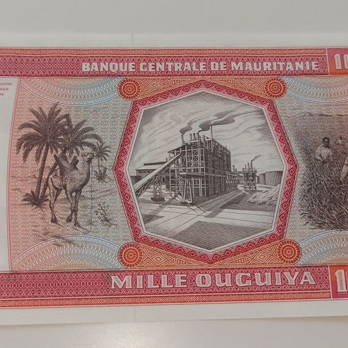 Mauritania 1000 Ouguiya 1981 new banknote