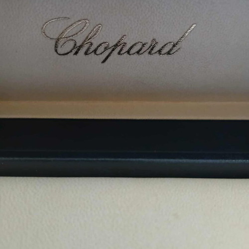 Chopard watch box like new, dark blue leather