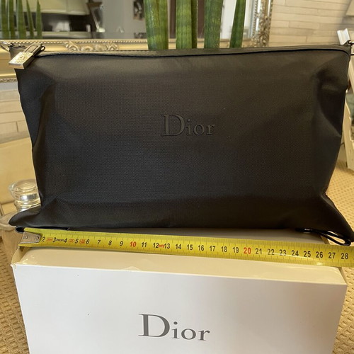 Dior Beautè black toiletry bag pouch with box