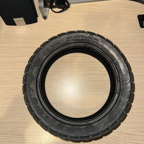 Kukirin G2 tire used with hole