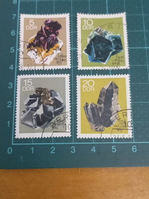 Γραμματόσημα Γερμανίας DDR 1969 minerals σε άριστη κατάσταση