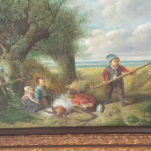 Oil painting on canvas 1.17x0.86
