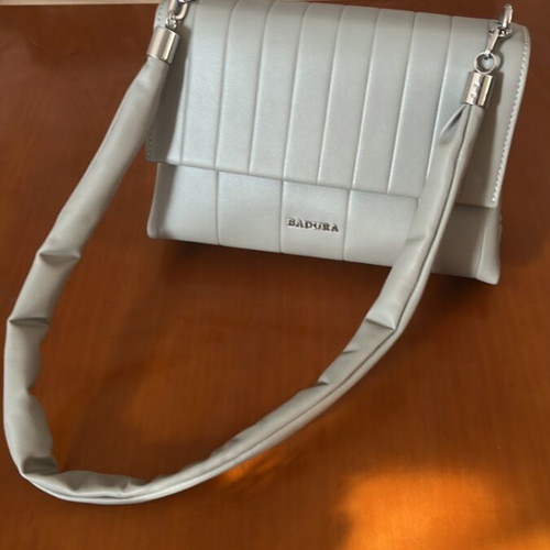 Badura shoulder bag new gray with unique strap