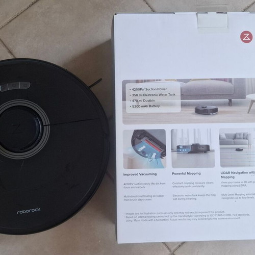 Roborock Q7 Max robot vacuum like new, 4200 Pa suction, 3-hour autonomy