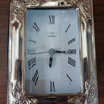 Italian silver 925/000 table clock new
