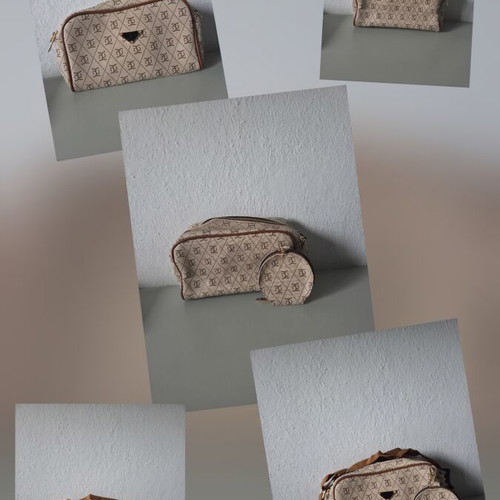Trendyol Beige Crossbody Bag with Pouch like new