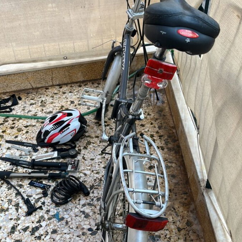 Easy folding bike 20 inch, silver, city style
