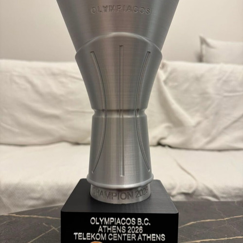 Olympiacos Euroleague 2026 Trophy new, 3D printed