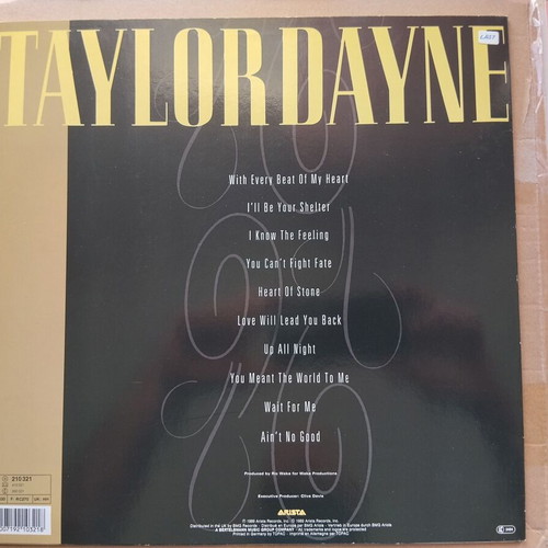 Taylor Dayne Can't Fight Fate LP like new, electronic