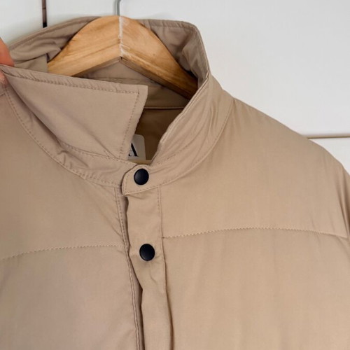 Zara XL beige men's jacket used, quilted light spring jacket