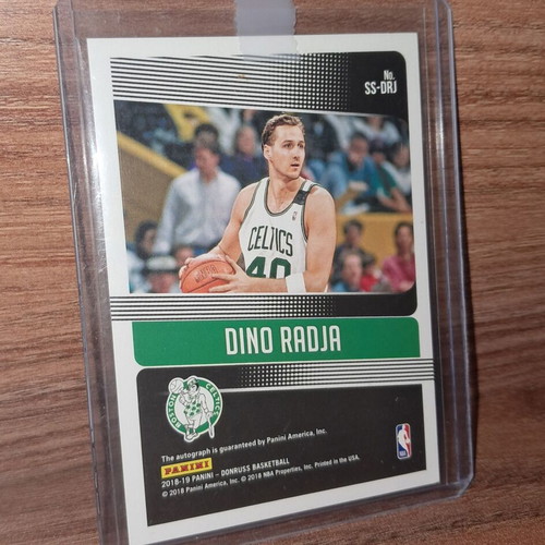 Dino Radja Donruss autograph card like new, silver signature
