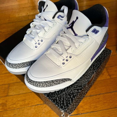 Air Jordan 3 Cement Iris Purple new, size 43