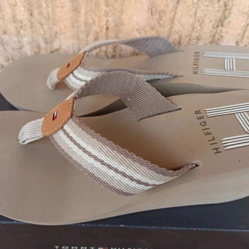 Tommy Hilfiger Myriam 10D Wedge Sandals New Size 39 Desert Sand