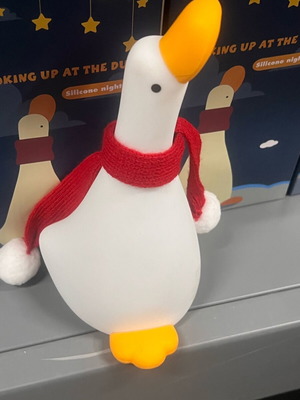 LED Night Light in Goose Shape, New, Silicone Touch Control