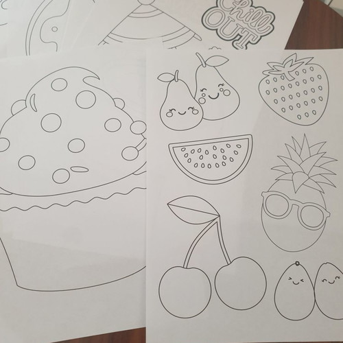Coloring pages new, pack of 12