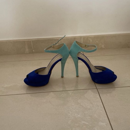 Migato suede high heels like new, size 37, 12 cm heel, blue