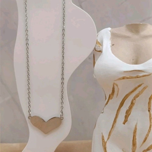 Stainless steel anklet chain new, silver