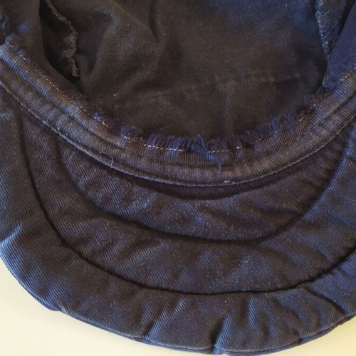 Jockey Mobil hat used, blue, 1980s vintage
