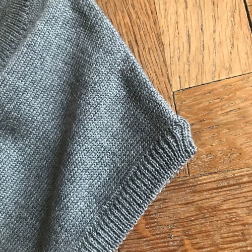 V sleeveless sweater Courrèges Homme Paris new, pure virgin wool, gray, XXL