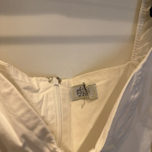 Oh Polly Mini Summer Dress white size S used