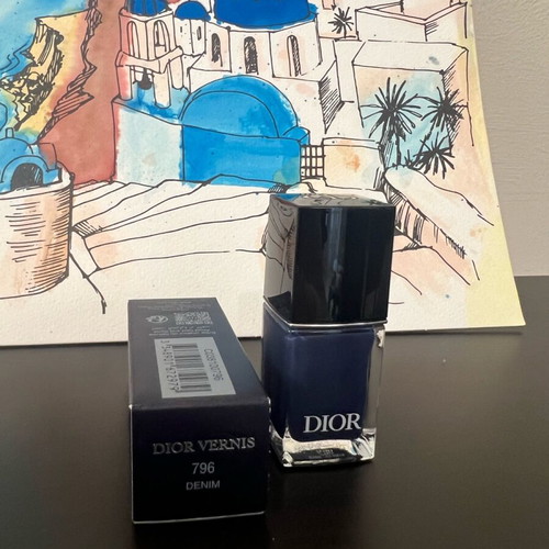 Dior Vernis 796 Denim Nail Polish new with gel effect