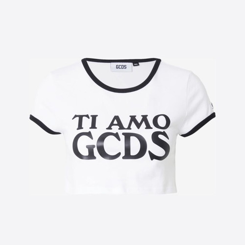 GCDS Mini Top New, White, Size S