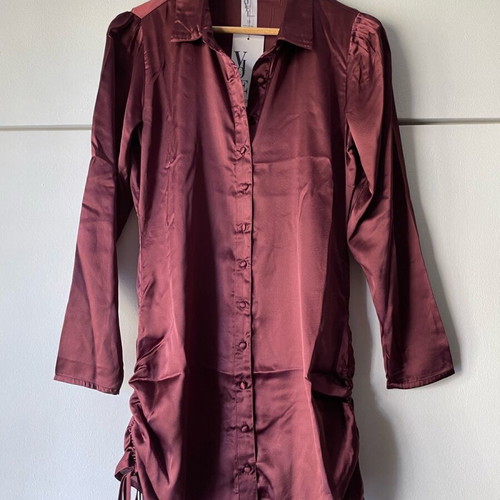 Satin dress καινούργιο, μέγεθος M 38 10, Violet romance