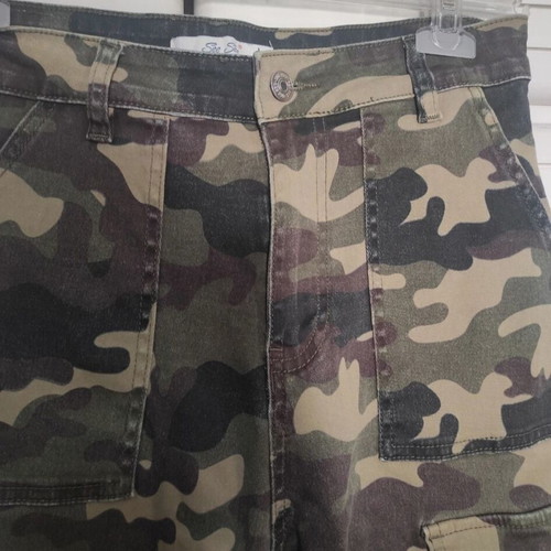 Women's cargo jean pants khaki like new size M