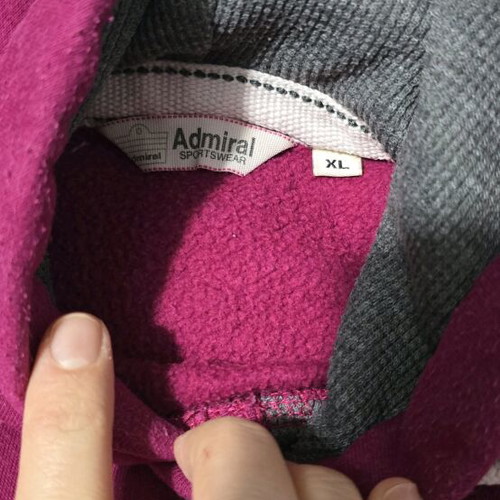 Admiral fuchsia hoodie like new, size XL