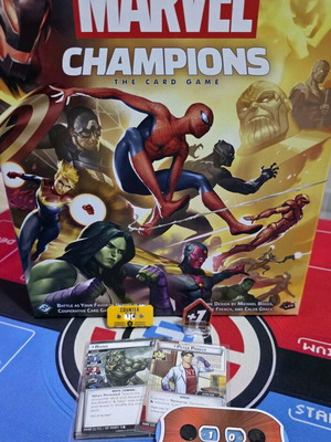 Marvel Champions: The Card Game σαν καινούργιο με επεκτάσεις Thor, Hulk, Captain America, Green Goblin
