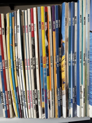 Metro magazine collection issues 1-35 missing 3,6,27