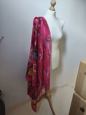 Pareo scarf used, multicolor