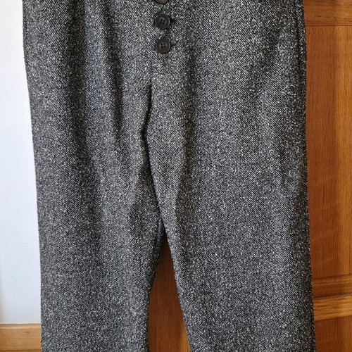 Bouclé pants gray like new, size M 38 10 A-Style