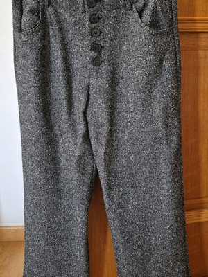 Bouclé pants gray like new, size M 38 10 A-Style