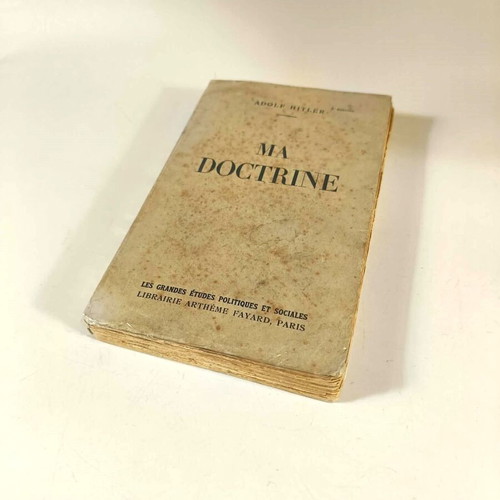 Ma Doctrine book by Adolf Hitler used, French edition 1938