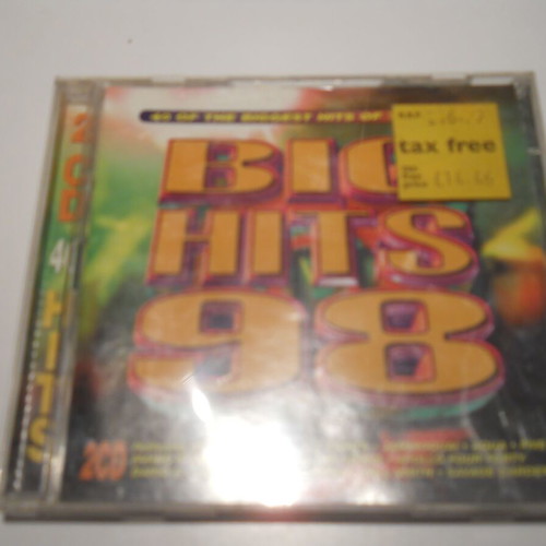 Big Hits 98 2xCD compilation used, electronic genre