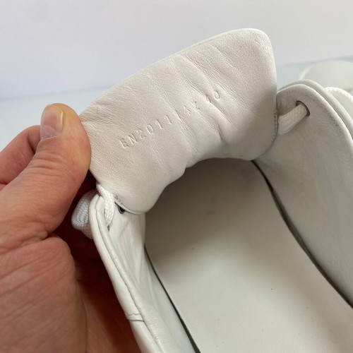Hermes leather sneakers used, size 40, white