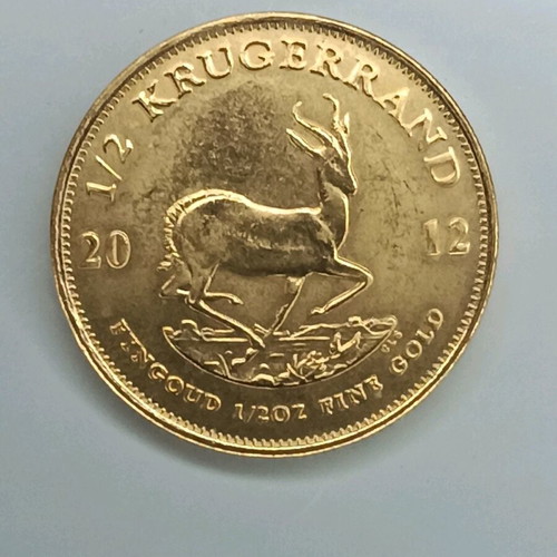 Krugerand half ounce gold African coin new