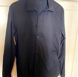 Moschino Ανδρικό πουκάμισο μαυρο