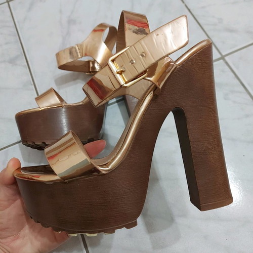 Sandals used size 38 multicolor