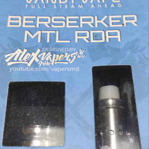 Vandy Vape Berserker MTL RDA 18mm used, stainless steel