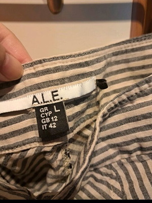 Φούστα Ale ασύμμετρη καλοκαιρινή με τσέπες σαν καινούργιο, γκρι και μπεζ