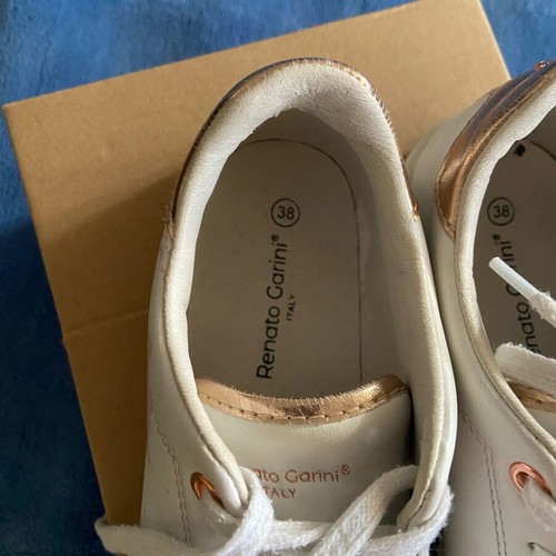 Sneakers Renato Garini Italy used, size 38, white and pink