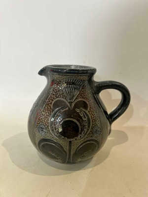 Vintage German Muchlendyck Salt-Glazed Ceramic Jug 1970 used