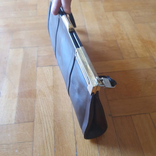 Shoulder bag brown 100% leather Greek made like new