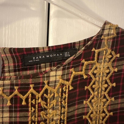Zara dress size M used, brown boho style
